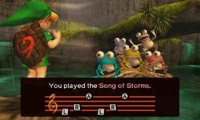 The Legend of Zelda Ocarina of Time: Song of Storms 