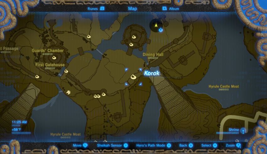 Hyrule Castle Korok Seed Locations - Zelda Dungeon