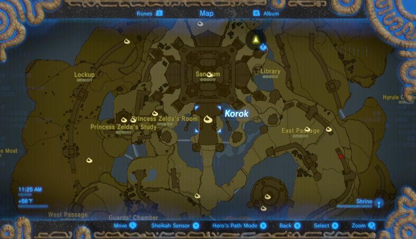 Hyrule Castle Korok Seed Locations - Zelda Dungeon