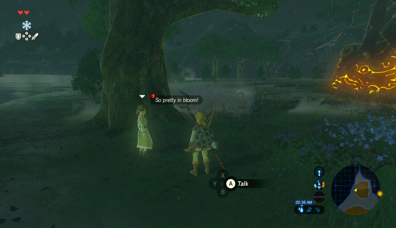 Botw Hila Rao Shrine Watch Out For The Flowers Shrine Quest Guide Youtube