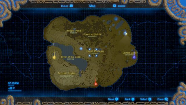 legend of zelda breath of the wild great plateau interactive map