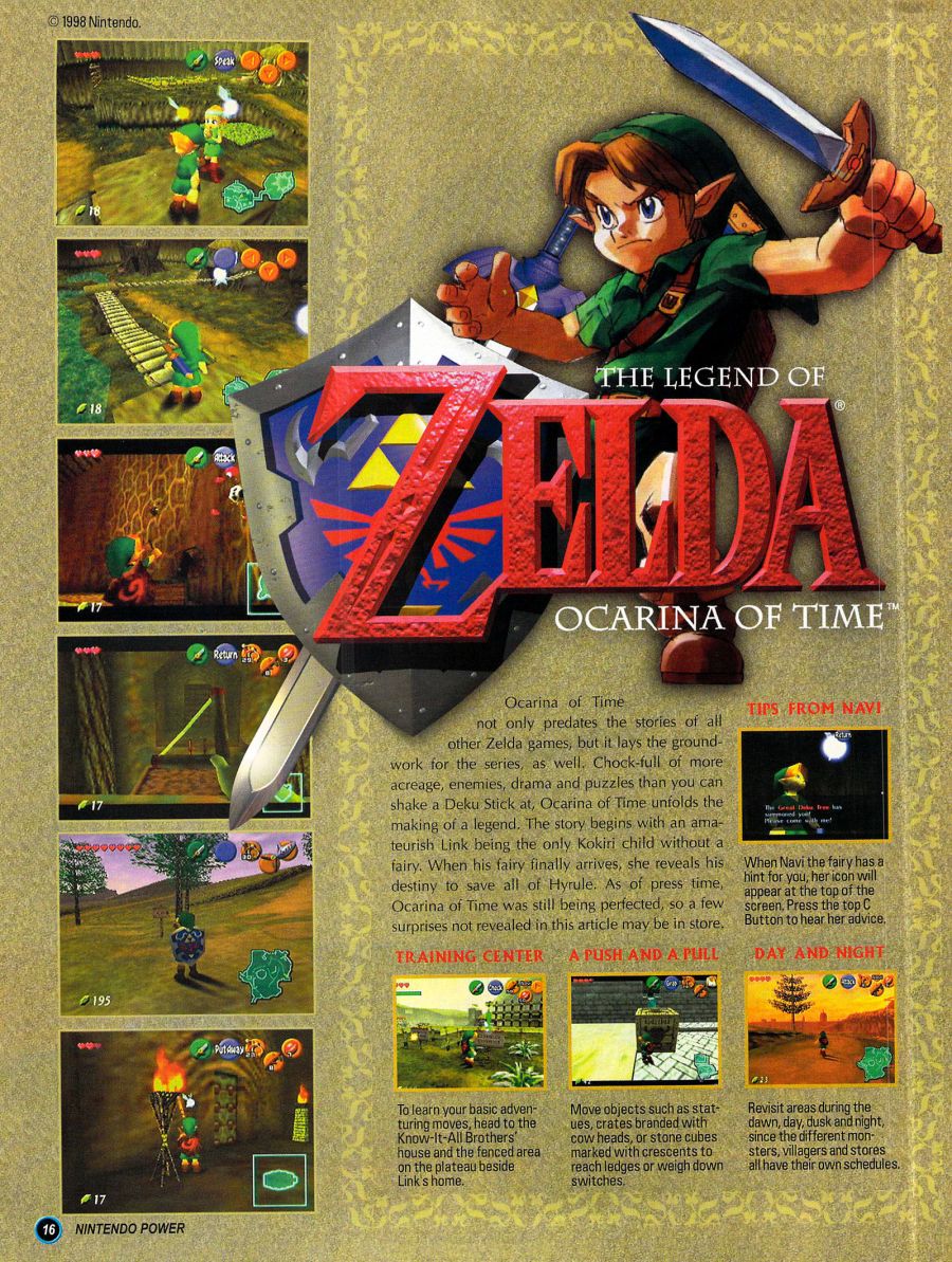 Nintendo Power Vol 114 Zelda Ocarina Time Magazine w/ Poster No