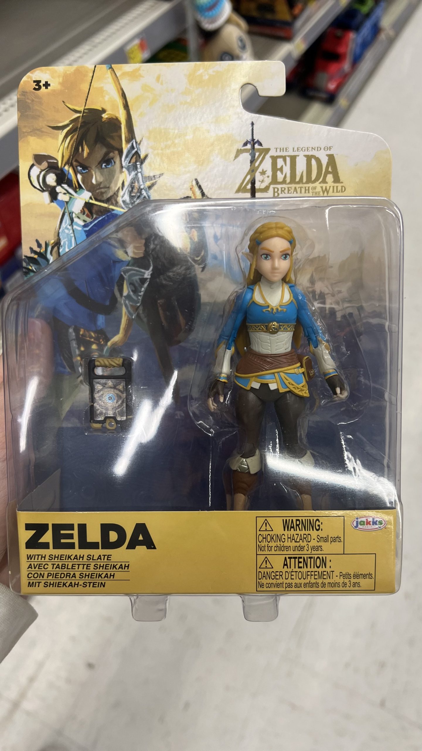The Legend of Zelda Breath of the Wild Zelda Action Figure [with Sheikah  Slate]