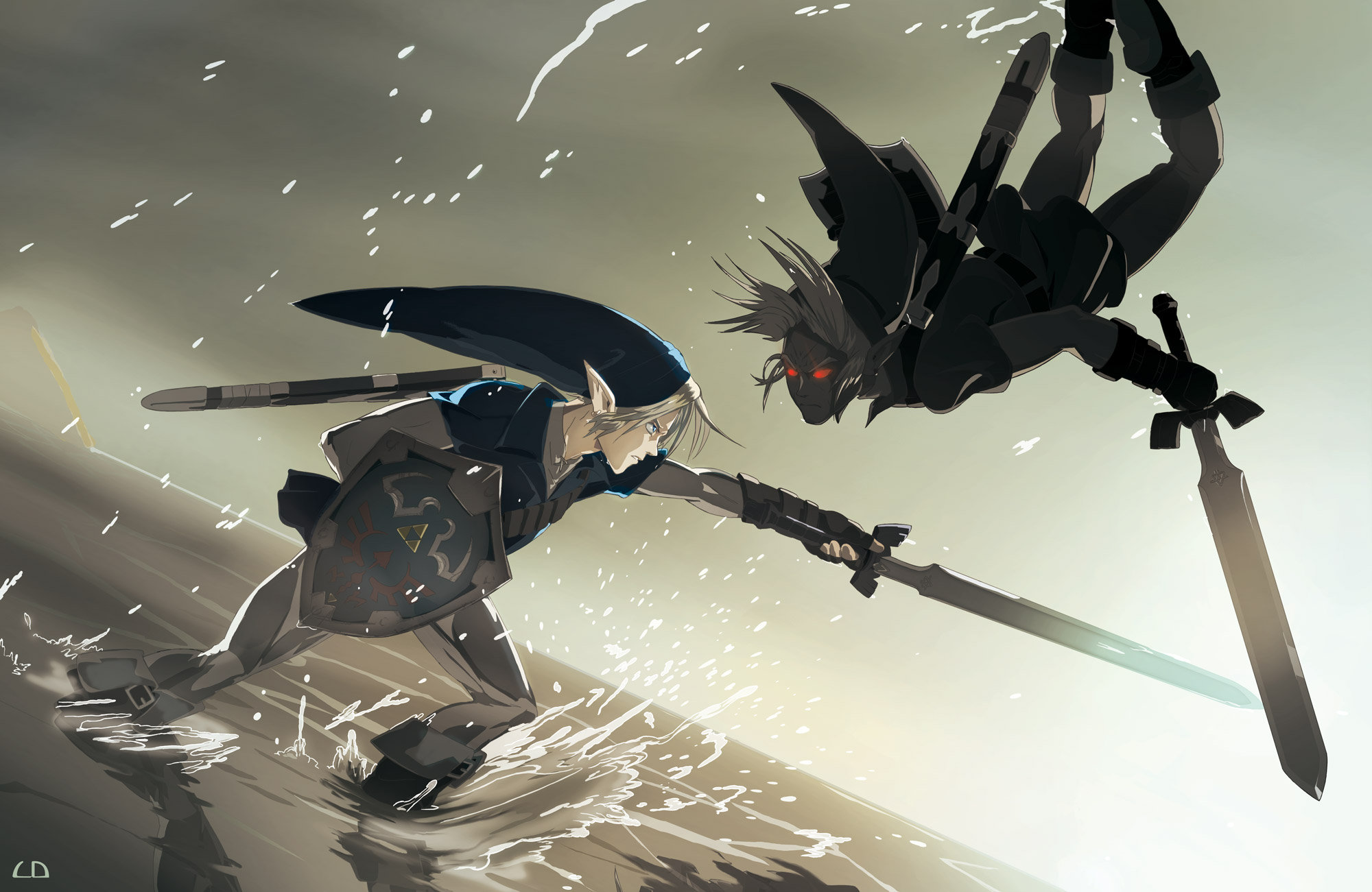 link and dark link fighting