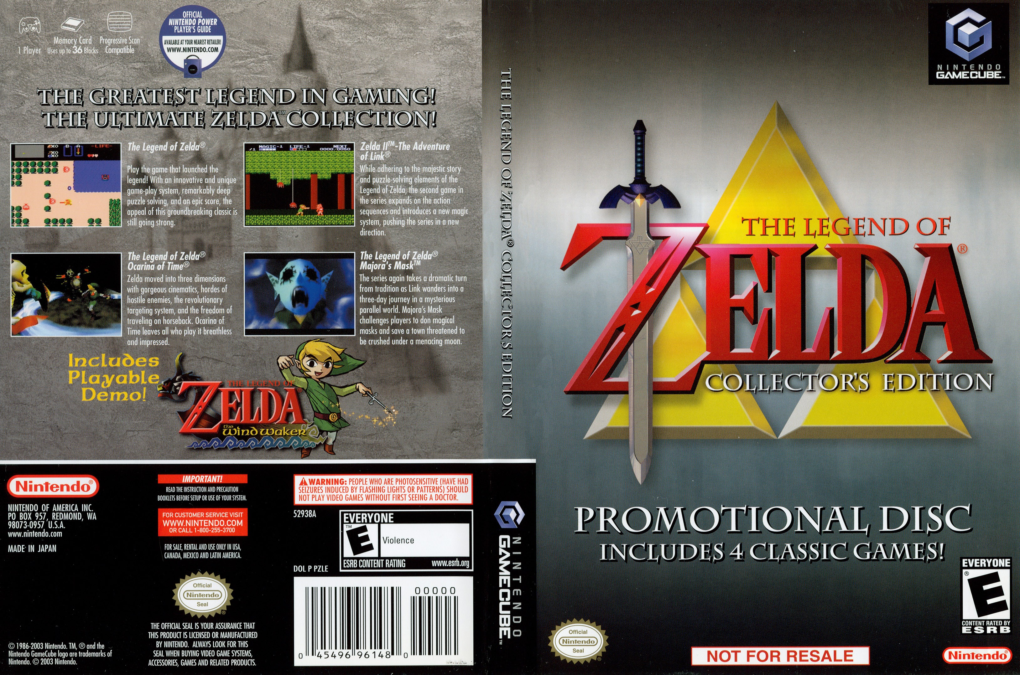 The Legend of Zelda Games for Gamecube 