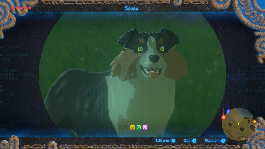 how do you pet your dog in botw