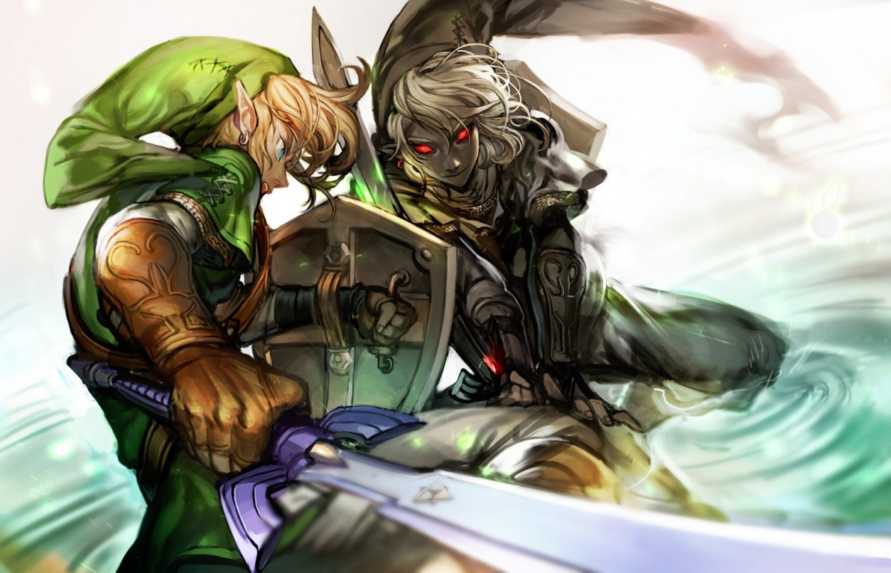 link and dark link fighting
